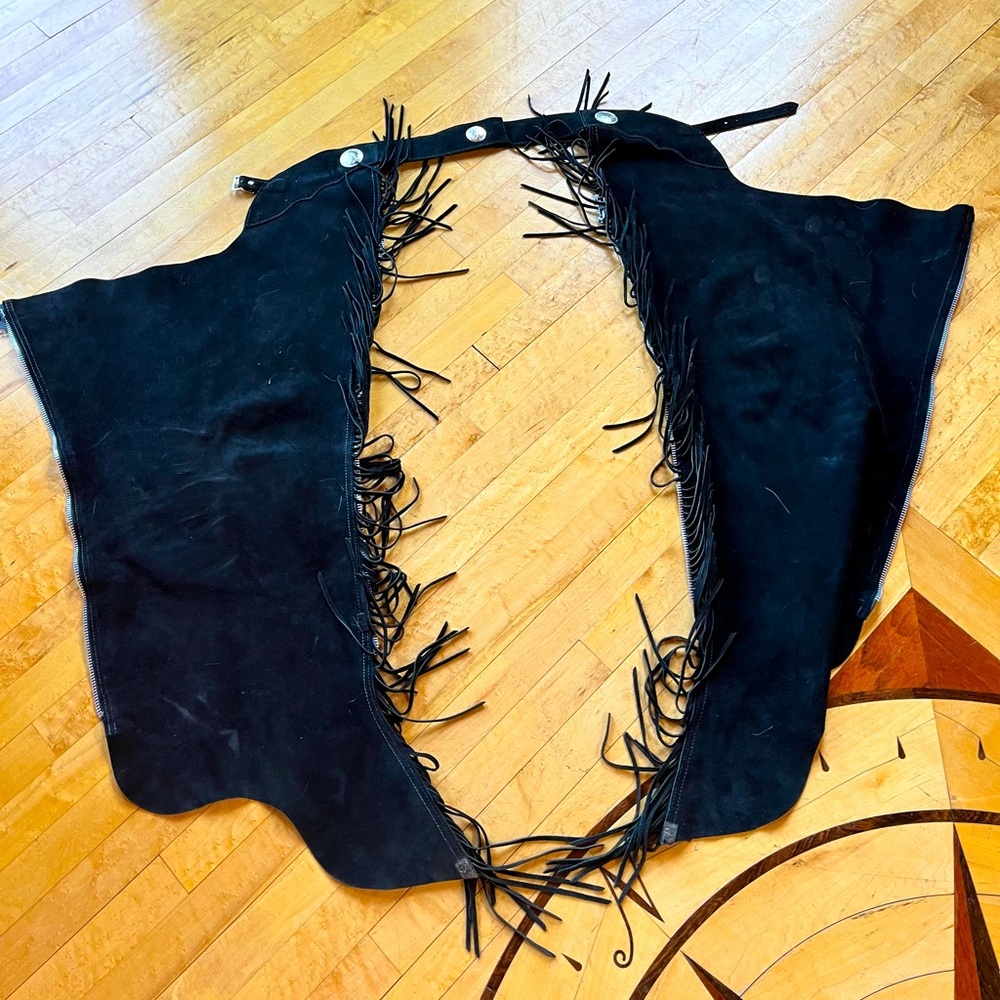Black chaps
